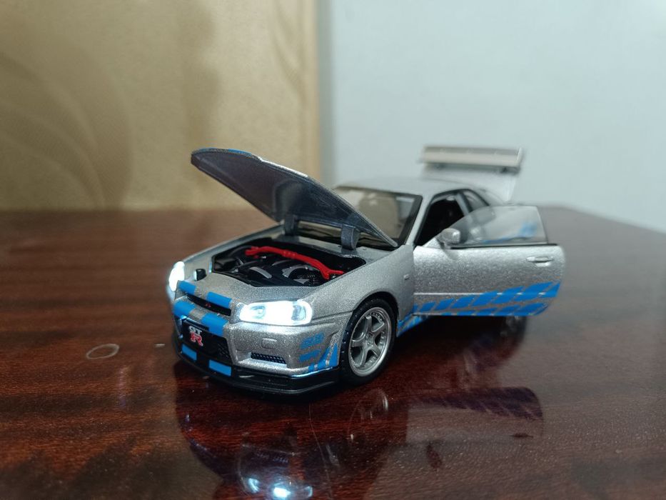 Модель игрушечная Nissan skyline r34