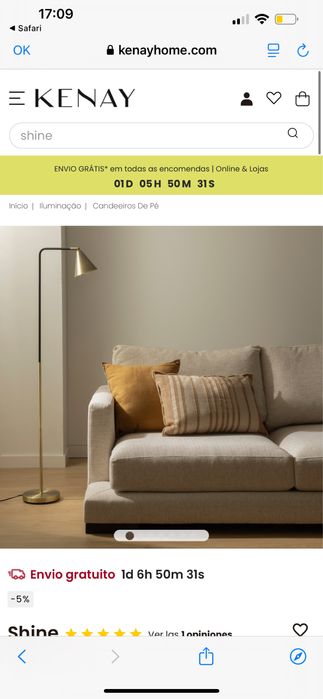 Candeeiro Kenay Home - Novo