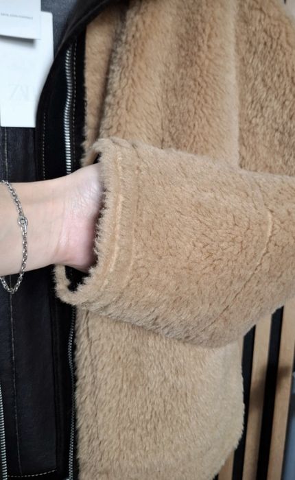 Kurtka baranek kożuszek  karmel S 36