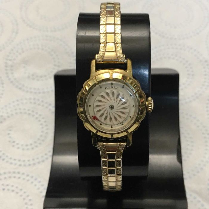 Zegarek damski Borel Cocktail 20 mikronów złocenia Swiss