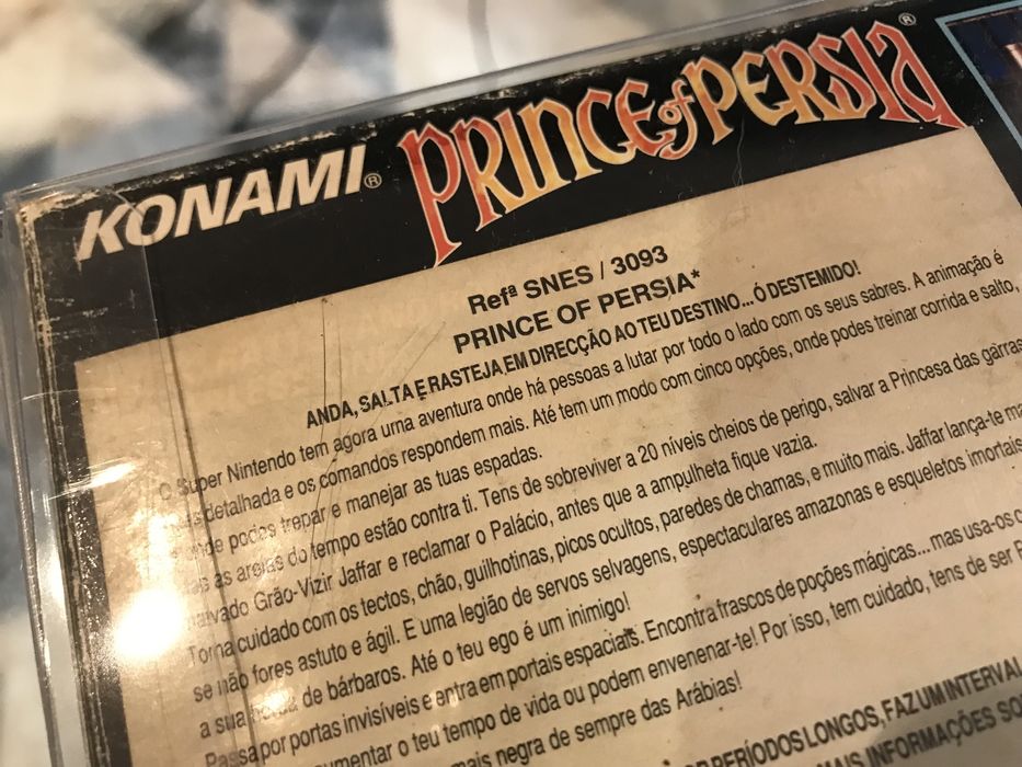 Super nintendo snes Prince of Persia (Pal) - completo