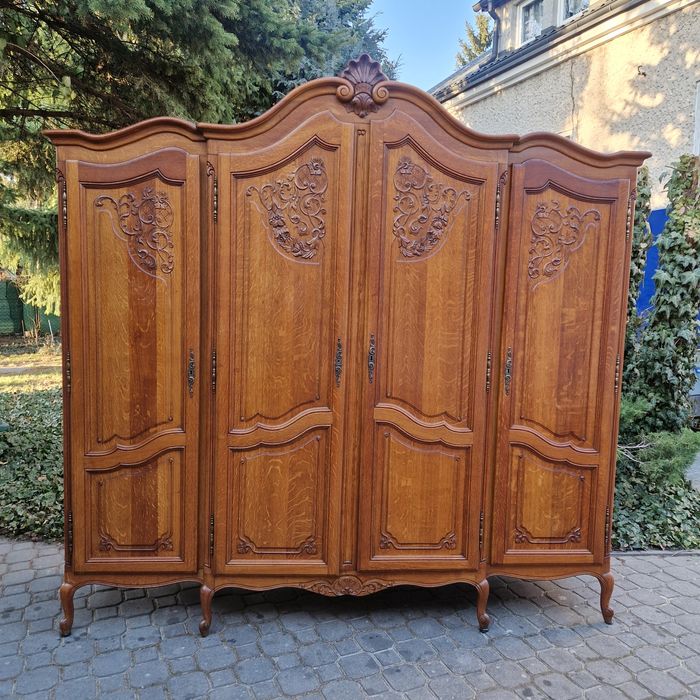 Piękny komplet szafa+ łóżko i 2 szafki nocne+ toaletka