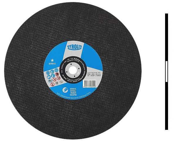 Tarcza tarcze do cięcia metalu 350 TYROLIT BASIC 100m/s 350 x 20 x 4
