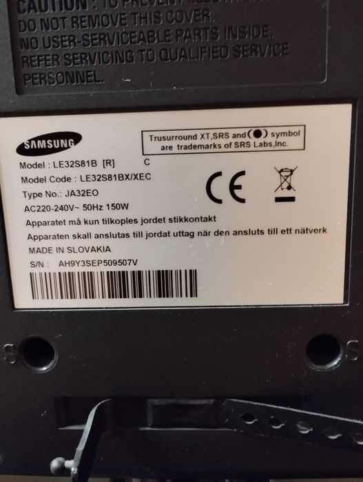 TV Samsung e comando