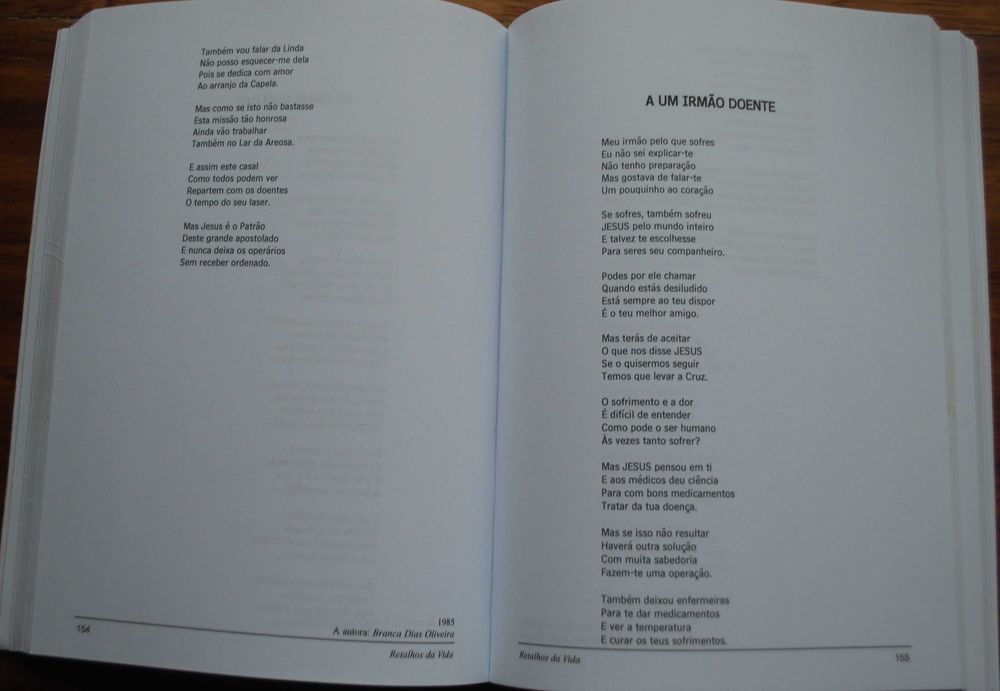 Retalhos da Vida (Livro de Poesia) de Branca Dias de Oliveira