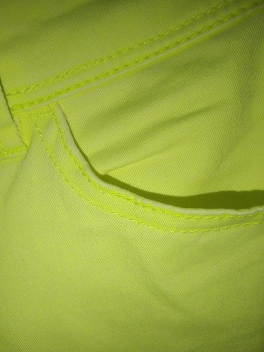 Damskie spodnie dżinsowe Only neonowe limonkowe