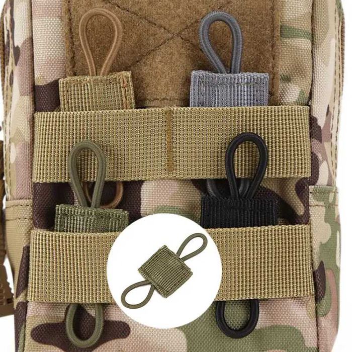 Фіксатор стропа на бронежилет плитоноска для закріплення речей в MOLLE