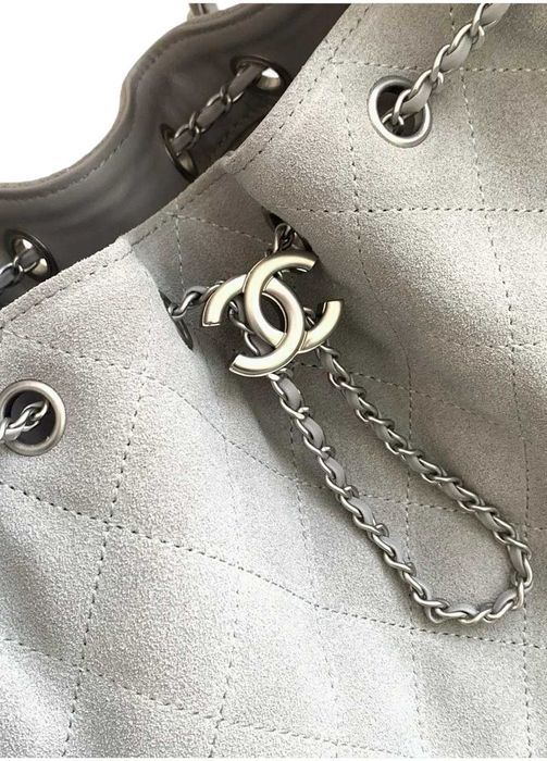 Сумка 25 Small Handbag Suede Leather Grey