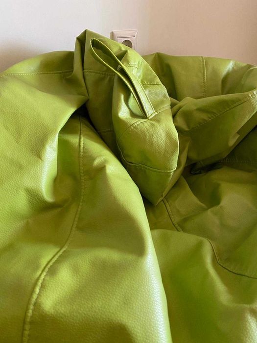 Pufe verde, cor lima