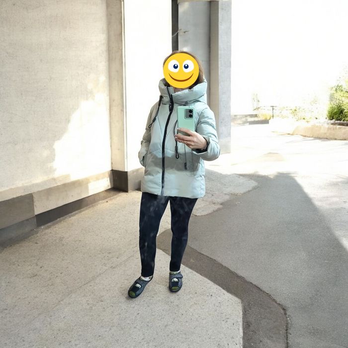 Зимова куртка бірюзовий колір