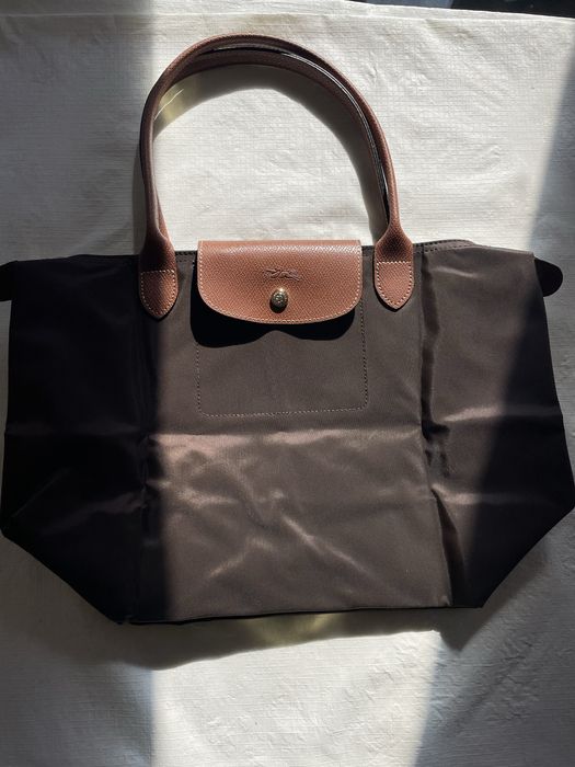 mala longchamp castanha