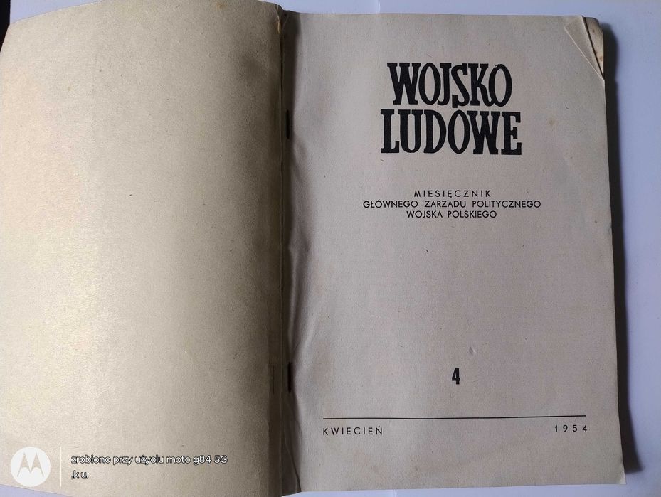 Wojsko Ludowe m-cznik GŁ.Zarządu Polit. WP 1951do 1954r.