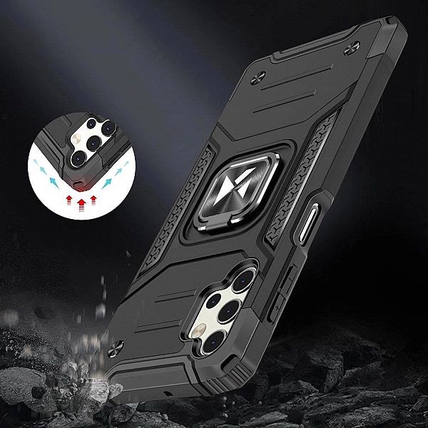 Wozinsky Ring Armor pancerne hybrydowe etui pokrowiec + magnetyczny uc