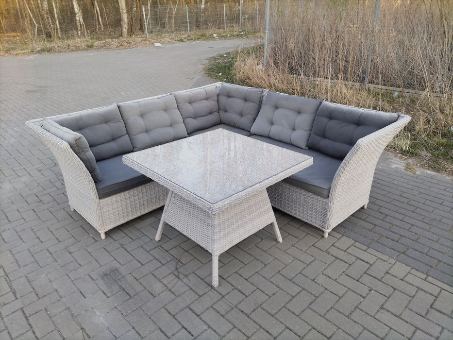 Zestaw mebli ogrodowych tarasowych  narożny+stół,kanapa/narożnik