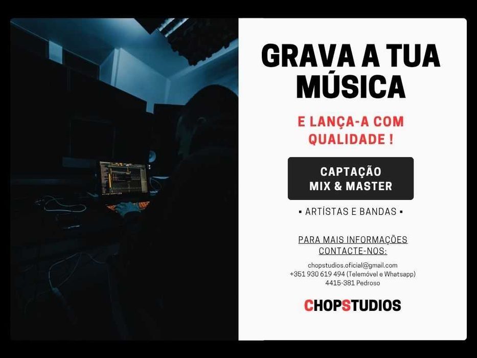 Gravação, Mix e Master | Estúdio para Artistas e Bandas