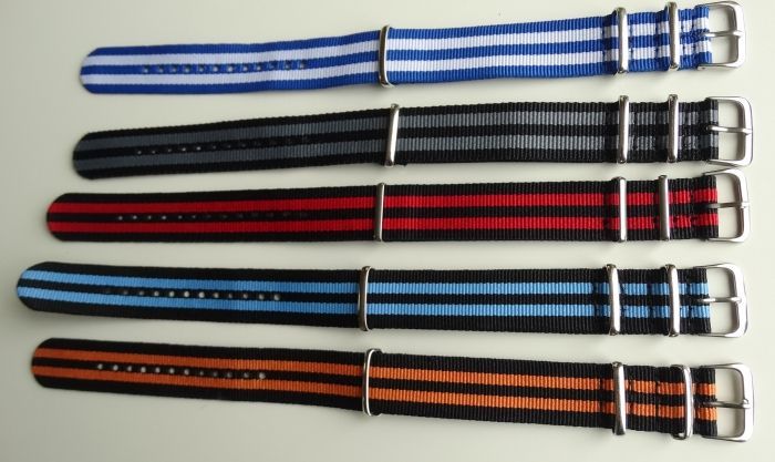 Paski do zegarka NATO 20mm nylonowe