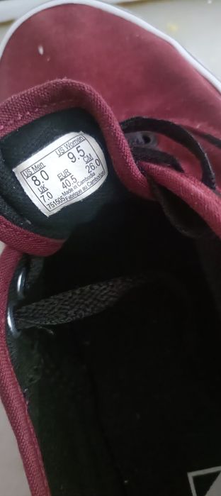 Vans bordeaux 40.5