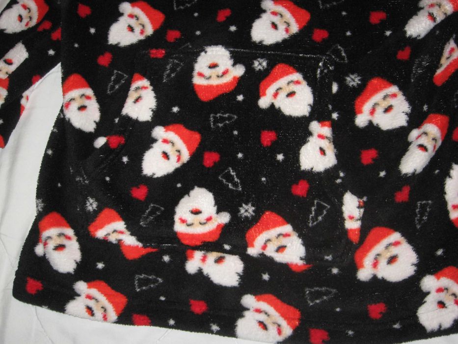 bluza polarowa damska nowa kaptur zimowa Mikołaj kieszeń Distra