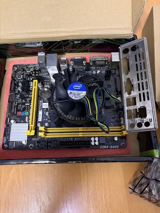 i3 7100 + biostar H110MDE + кулер комплект