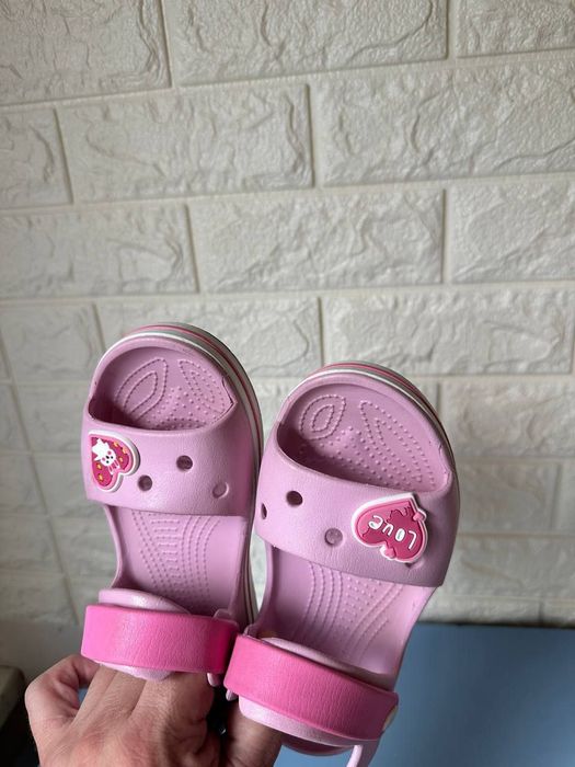 Crocs 33-34p j2 крокси шлепки сандалі босоніжки