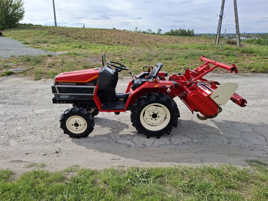Traktorek japoński 4x4 Yanmar F155 z glebogryzarką piękny stan