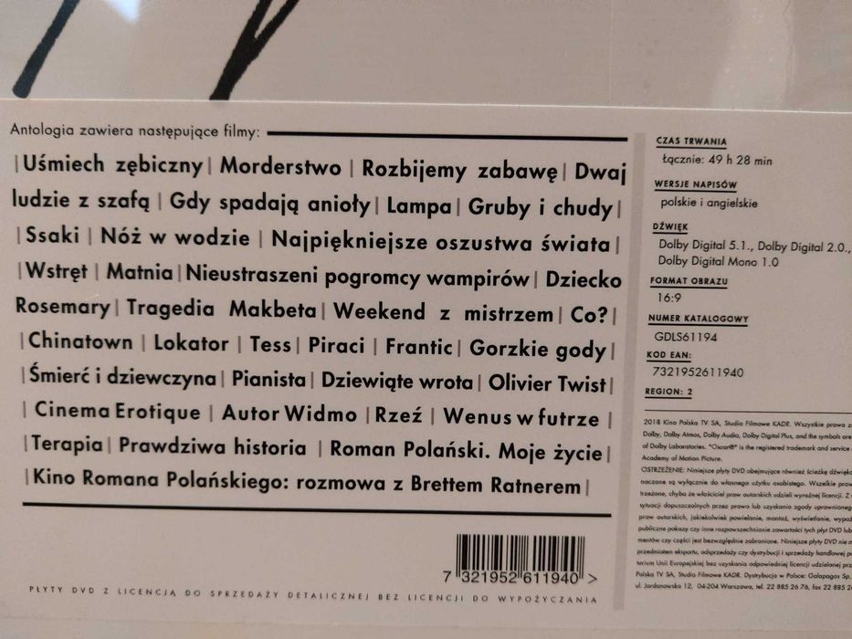 Roman Polański Antologia - 32 DVD, Nowa
