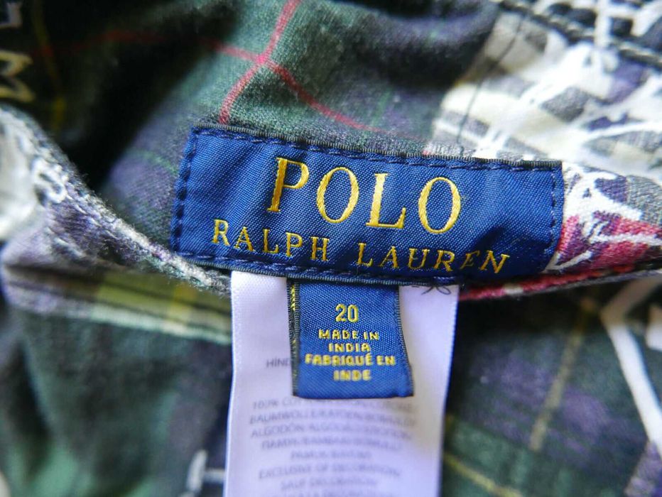 Szorty Krótkie spodenki Polo Ralph Lauren Dwustronne Madras Unikat S