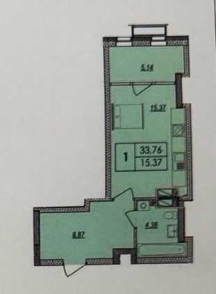 1-кімнатна квартира за адресою вул. Харківське шосе (площа 34 м²) - Atlanta.ua - фото 11