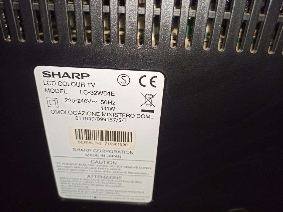 Телевізор Sharp LC 32wd1e,плазма 32 діагональ