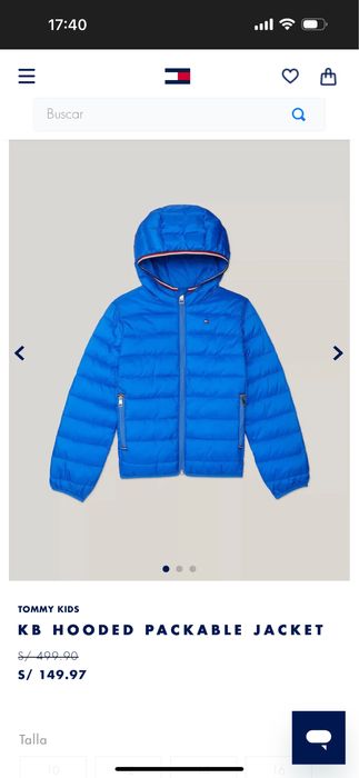 Детская куртка Tommy Hilfiger