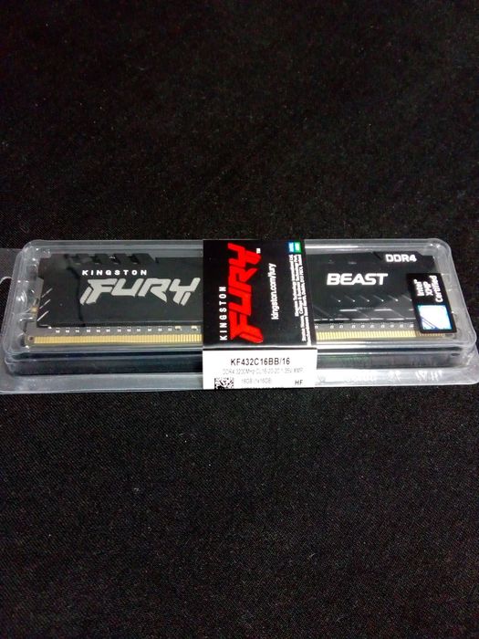 DDR 4 Kingston Fury Beas 16GB  1 шт.  Новий