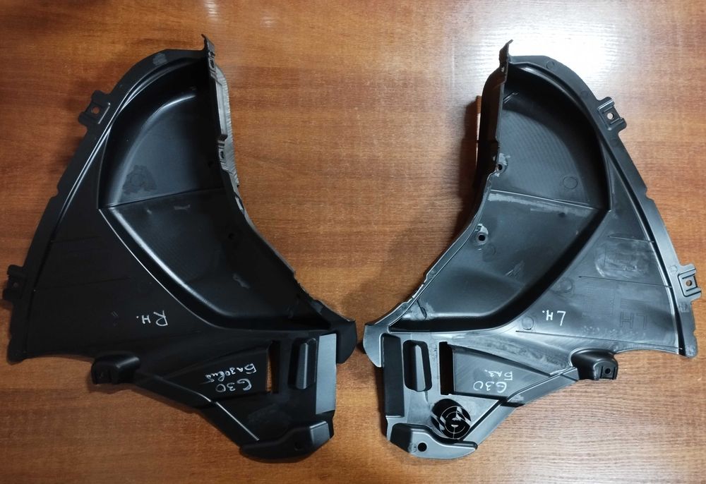 BMW 5 G30 передній підкрилок трикутник 51757340743 щиток 51757340744