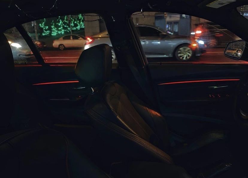 Подсветка салона карт BMW F30-F31 бампер nbt руль M підсвітка салону