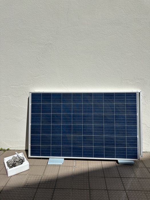 Paineis solar fotovoltaicos 265w + microinversores +ferragens