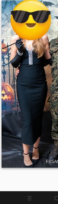 Elegancka sukienka, zestaw lata 20 impreza karnawalowa