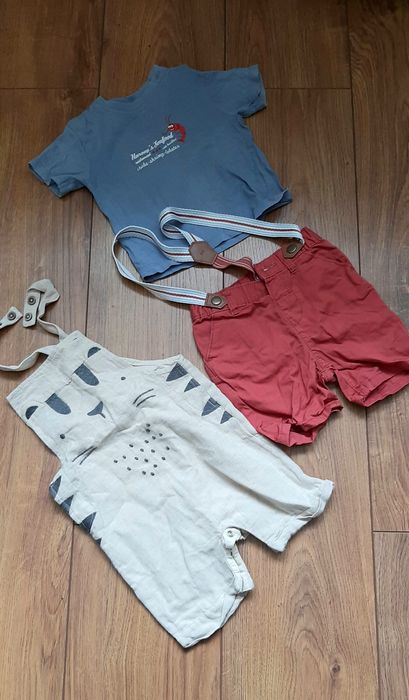 Paka ubrań dla chlopca w rozmiarze 74