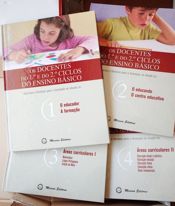 Os docentes do 1º e do 2º ciclos do ensino básico - 4 volumes novos