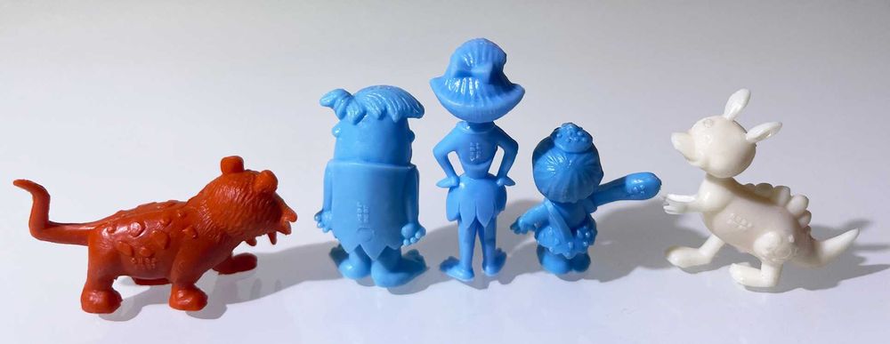 Antiga Coleção ~ ”OS FLINTSTONES” ~ 9 Monocromáticos Dunkin 1967