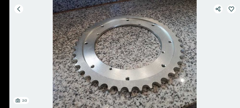 Nowa zębatka tylna stary typ wsk 125 m06 B1 B3