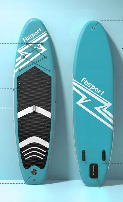 Fbsport Deska Sup Premium 320Cm, Nadmuchiwana Do Paddleboardingu 160Kg