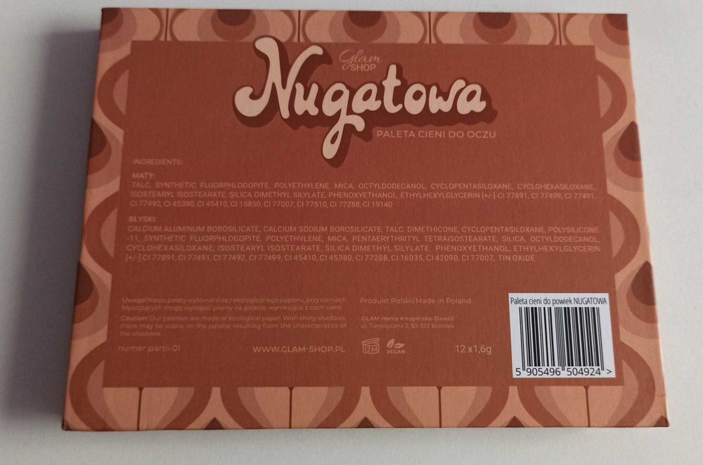 Nowa paleta Nugatowa Glamshop
