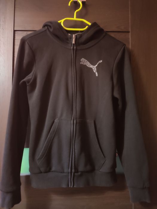 Bluza Puma czarna z kapturem