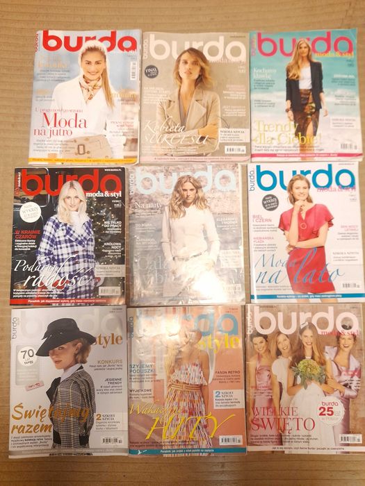 Burda czasopismo 18 szt komplet 60 zł