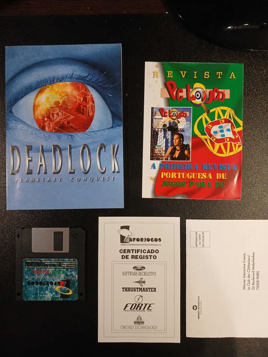 Jogo PC Vintage: DeadLock [1996) – Clássico jogo de estratégia e ficção científica  (Edição Especial / Variante Promocional) - Big Box