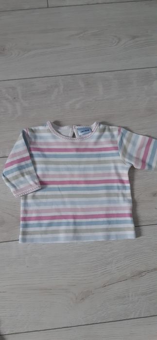 Sukienka jeansowa NEXT + dwie bluzeczki, rozmiar 62, 0-3 miesięcy