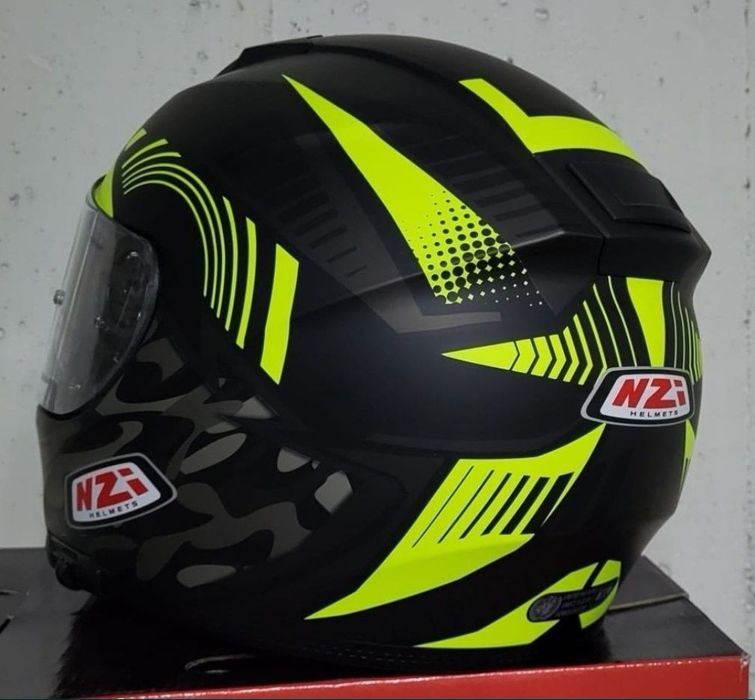 Capacete NZI Eurus 2 Desert Black / Yellow Matt ( NOVOS )