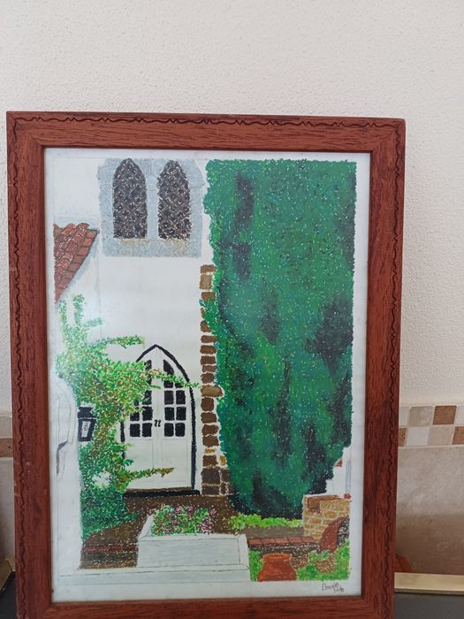 Quadro pintado à mão