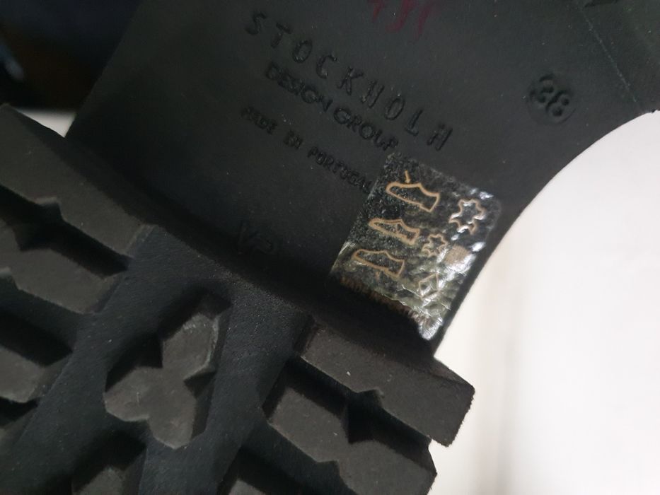 Stokholm skórzane botki 38