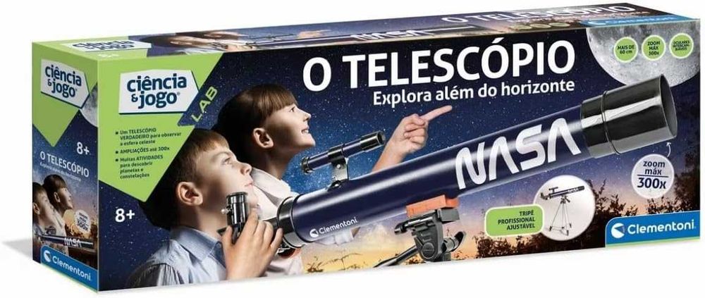 Vendo Telescópio NASA Clementoni Kit Ciência e Jogo