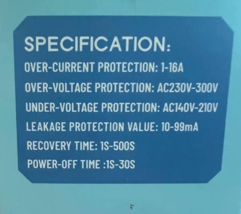 WiFi реле напруги розеточне JJSVA–16LW (16A)